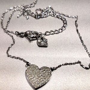 Swarovski Swan Diamante Heart Necklace ❤️